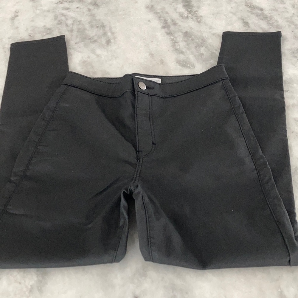 Topshop Joni Coated Jeans
